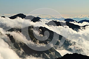 Clouds in mountain,Fagaras , Romania