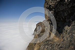 Clouds with mountain