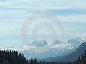 Clouds in the mountains