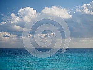 Clouds and ocean in Mexico