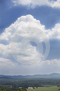 Clouds over Afton Mountain, VA