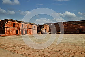 Clouds over Agra Fort, Agra, Uttar Pradesh, India