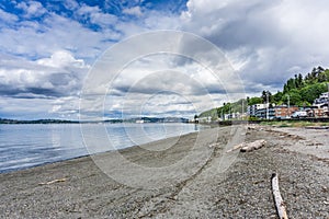 Clouds Over Alki Beach