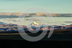 Clouds over Altai mountain chain