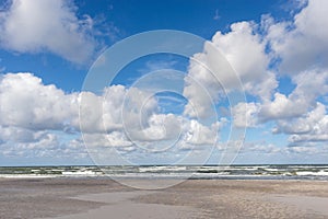 Clouds over the Baltic Sea near Leba, Poland