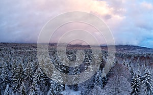 Clouds over the Bavarian Forest