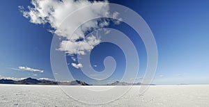 Clouds over Bonneville Salt Flats, Utah