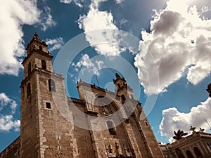 Clouds over the Cathedral of MÃÂ©rida - MEXICO - MERIDA - CLOUDS photo