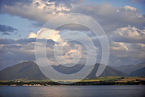 Clouds over dam