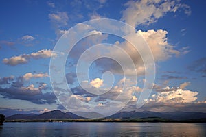 Clouds over dam