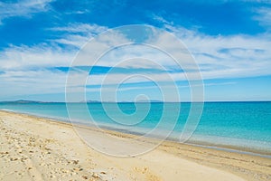 Clouds over Fiume Santo beach in Sardinia