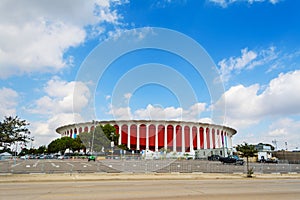 Clouds over Great Western Forum in Inglewood