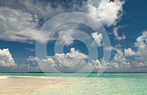 Clouds over Indian Ocean photo