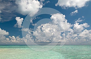 Clouds over Indian Ocean photo