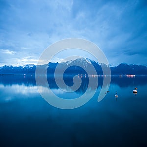 Clouds over lac leman