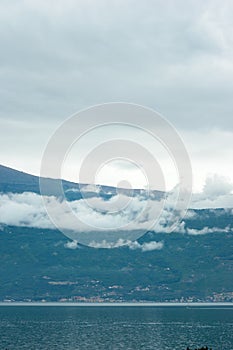 Clouds over Lago di Garda, in Italy