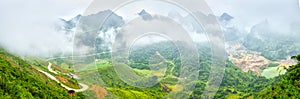 Clouds over Ma Phuc Pass Cao Bang, Viet Nam