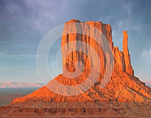 Clouds over Monument Valley