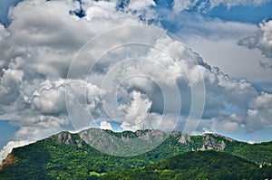 Clouds over mountain Starica in Majdanpek