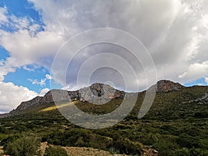 Clouds over the mountains of Pollensa