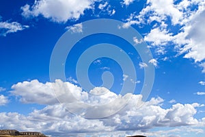 Clouds over mountains