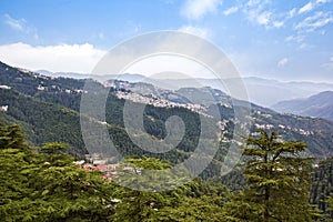 Clouds over mountains, Shimla, Himachal Pradesh, India