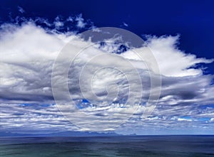 Clouds over the ocean