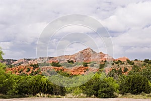 Clouds over Palo Duro Canyon photo