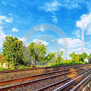 Clouds over the railroads