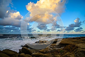 Clouds over San Diego beach