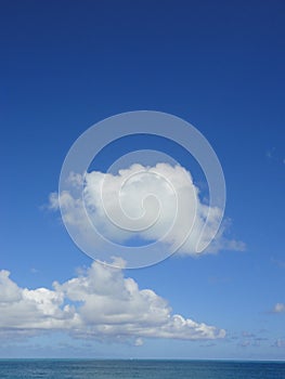 Clouds over sea, Hawaii