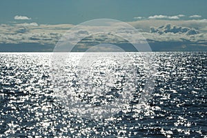 Clouds over the sea, wildlife north