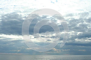 clouds over the sea, wildlife north