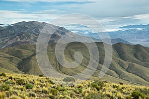 Clouds over valley near place known as Serrania del Hornocal