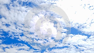 Clouds pattern in blue sky