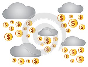 Clouds with Rain of Dollars