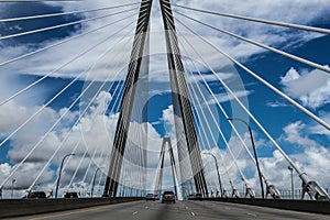 Clouds on the Ravenel Bridge, Charleston, SC.