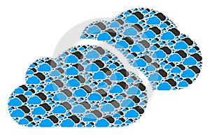 Clouds Recursion Collage of Itself Icons