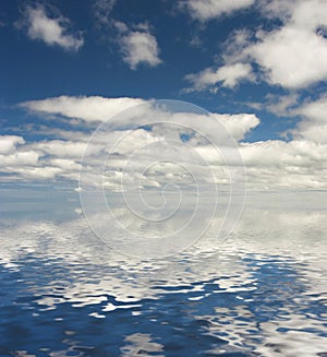Clouds Reflected In Water