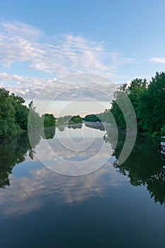 A panoramic view of the Great Chazy River photo