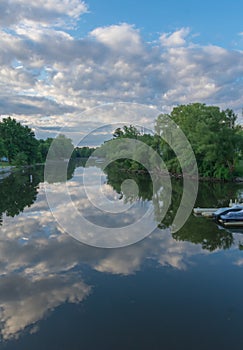 A panoramic view of the Great Chazy River photo