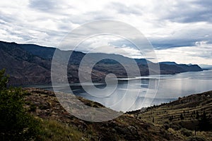 Clouds reflecting in Kamloops Lake Canada