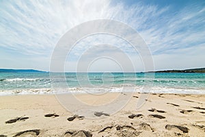 Clouds, sea and sand