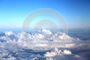 Clouds seen from an airplane