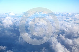 Clouds seen from an airplane