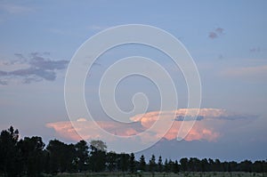 clouds in shape of a nuclear explosion