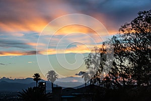 Clouds & Skies, Vibrant Copper Sunset