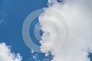 Clouds in the sky that look like faces Pareidolia