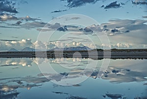 Fantastic clouds and sky reflexes
