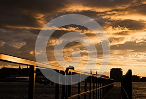 Clouds skyline Amsterdam